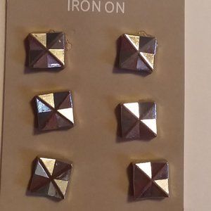 Square Iron On Studds
